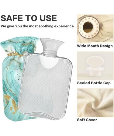 Marble Hot Water Bottle with Cover - 1L Pain Relief for Hands & Feet | Heat & Cold Therapy - Buy Online on GoSupps.com