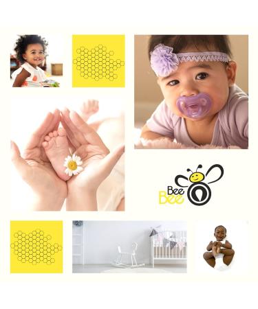 Bee Bee 10 Pacifiers 0-6 Months | Soft Silicone Orthodontic Shape | BPA-Free | Set of 10 Multicolor Soothie Pacifiers for Natural Sucking | Baby Boys & Girls - Buy Online on GoSupps.com