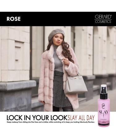 Gerard Cosmetics Slay All Day Makeup Setting Spray - Rose Scented Matte Finish Oil Control Cruelty Free - Long Lasting 3.38oz (100ml) - Shop Internationally - Buy Online on GoSupps.com