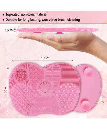 EDMIRE Silicone Makeup Brush Cleaner Pad with Suction Cups - Cleans Eyeshadows, Foundations, Blush, Highlighters - Buy Online on GoSupps.com