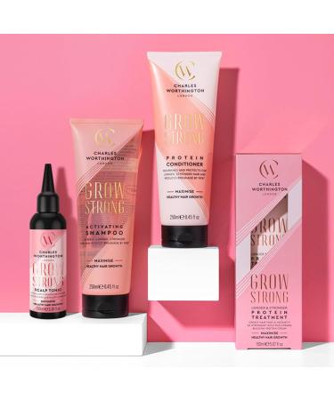 Charles Worthington Grow Strong Protein Conditioner 250ml - Hair Repair for Fine Hair - Salon Quality - Unisex Formula - Buy Online on GoSupps.com