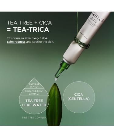 SKIN1004 TEA-TRICA Spot Cream 20ml - Soin Localis Anti-Imperfections avec 15 Percent Eau de Tea Tree et 1 Percent TECA - Cr me Apaisante pour Peaux Acn iques Grasses et Sensibles (20) 20 ml - Buy Online on GoSupps.com