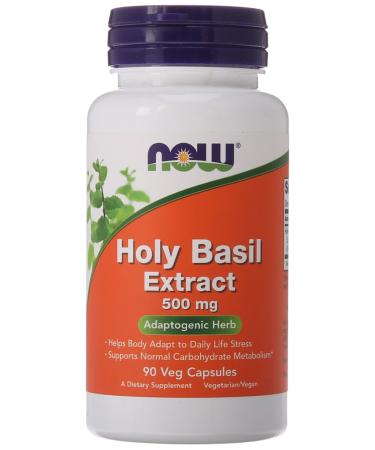 NOW Holy Basil Extract 500 mg 90 Veg Capsules