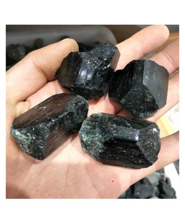 Natural Crystal Rough 4pcs Natural Black Tourmaline Crystal Rough Rock Sample raw Stone Sample