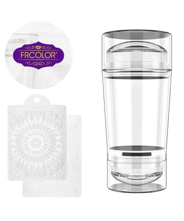 FRCOLOR Clear Jelly Nail Art Stamp & Scraper - Double-ended Silicone Manicure Tools for Stunning Stamped Nail Art - International Shipping Available - Buy Online on GoSupps.com