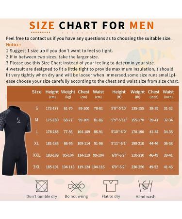 3mm Shorty Wetsuit for Men and Full Body Diving Suit for Women - Black XX-Large - Buy Online on GoSupps.com