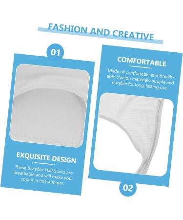 25 Pairs Anti-Slip Invisible Forefoot Socks for Women - Comfortable Half Socks for High Heels & Everyday Wear - Buy Online on GoSupps.com