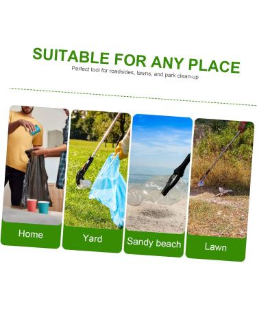 FRCOLOR 4pcs Stainless Steel Scissor Tongs - Multi-Purpose Garbage Clips & Grabber Tools for Outdoor & Fireplace Use - Buy Online on GoSupps.com