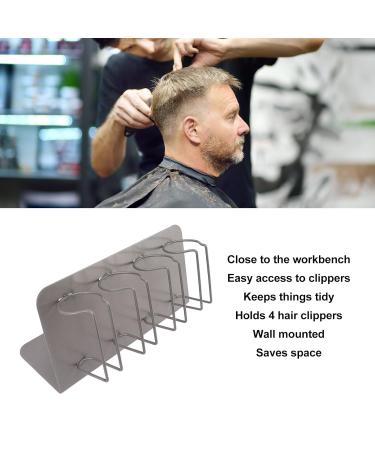 Professional Stainless Steel Hair Clipper Holder - 4 Slot Storage Stand for Electric Hair Trimmers - Buy Online on GoSupps.com