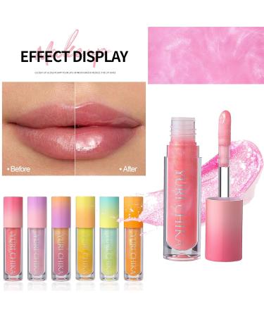 Nude Pink Lip Gloss - Long Lasting Hydrating Non-Sticky Shine | Fine Shimmer Glitter Liquid Lipstick for Fuller Lips - Perfect Makeup for Women & Girls (03 - Buy Online on GoSupps.com