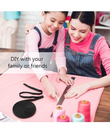 Black Wide Elastic Ribbon Band - 5/8 Inch x 25 Yard | Fold Over Stretch Trim for Hair Ties, Headbands, Bows - DIY Craft Sewing Ribbon - Buy Online on GoSupps.com