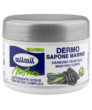 Milmil MILMIL Dermo Marine Charcoal Soap - Cleansing Scrub with Detox Complex 300g