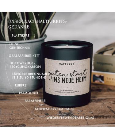 Handmade Fragrance Candle & Refill Wax - Sustainable HappySoy Gifts for New Homes | Perfect Apartment & Housewarming Gift - Buy Online on GoSupps.com