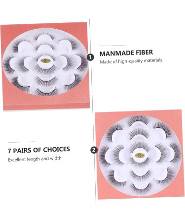 Healeved 7 Pairs Three-dimensional False Eyelashes Curly Eyelashes Fake Lashes Dense Eyelashes Fake Eyelash Eyelashes Extension Stage Eyelash Makeup Eyelashes Natural Eyelashes - Buy Online on GoSupps.com