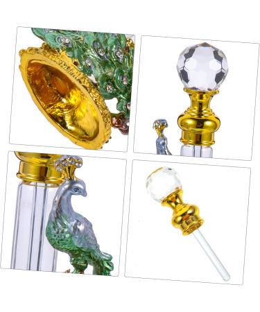 Angoily Perfume Bottle Essential Oil Bottle Glass Vintage Travel Vial 14x4x3cm Green - Buy Online on GoSupps.com