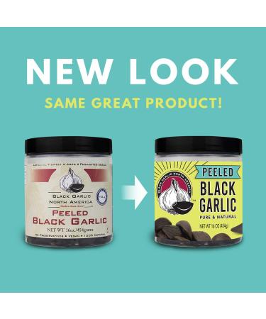 Peeled Black Garlic (1 lb) - Kosher Certified | Premium Quality - Buy Online on GoSupps.com