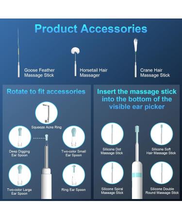2024 Premium Ear Wax Removal Tool with Camera & Light | 1080P Ear Cleaning Kit for iOS & Android with Massage Function - Buy Online on GoSupps.com