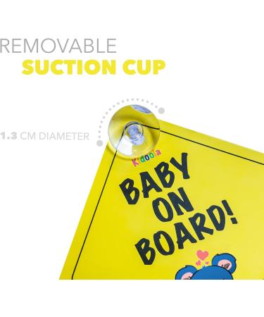 Kidoola 2pcs Baby on Board Car Safety Signs with Suction Cups - Koala Design - Buy Online on GoSupps.com