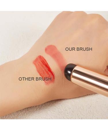 Homezo Siliconemakeup Brush Silicone Lip Brush New Soft Silicone Lip Brush with Lid Homezo Silicone Makeup Applicator Reusable Lip Applicator Black*2 - Buy Online on GoSupps.com