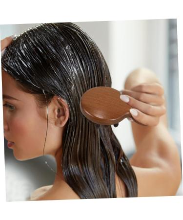 Foytoki Wooden Comb for Curly Hair - Degenerate Ridge Scalp Massager 12x8.3cm - Ideal for Hair and Scalp Health - Buy Online on GoSupps.com