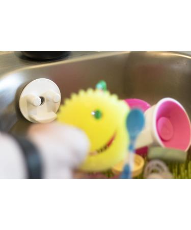 Sponge Caddy 1pk - Suction Cup Installation - White Color - Storage Theory - (Pack of 1) - Buy Online on GoSupps.com