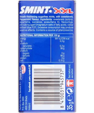Smint Peppermint XXL 35g - Pack of 2 Your Breath Feeling Fresh Powerful And Long-Lasting Freshness - Buy Online on GoSupps.com