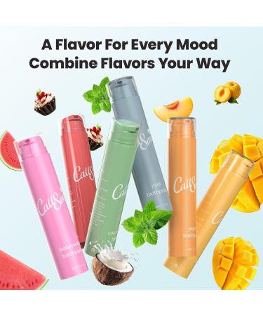 CALLSMILE Fluoride-Free Toothpaste Easy-Press Pump 60g - Fruity Flavors No SLS Non-Toxic No Sweeteners for Adults & Kids Gentle for Sensitive Teeth Mint-Flavored Valentine's Day Gifts - Buy Online on GoSupps.com