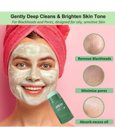 Purifying Green Tea Clay Stick Mask for Blackhead Removal - Anti-Acne, Oil Control & Pore Cleansing for All Skin Types - Men and Women - Buy Online on GoSupps.com