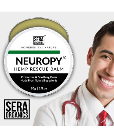 Neuropathy Relief Cream | Natural Formula with Hemp Oil, Turmeric, Ginger | Foot, Hands, Legs, Toes, Muscle & Joint Discomfort Relief | 30ml Balm - Buy Online on GoSupps.com