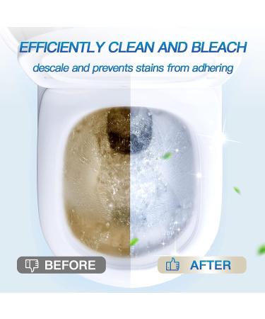 Vacplus Toilet Bowl Cleaner Tablets - 12 Pack | Lighter Smell, Automatic Cleaners with Bleach | Longer Lasting, Economical Tank Cleaners 0.7oz - Buy Online on GoSupps.com