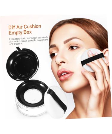 FRCOLOR Powder Puff Cosmetics Empty Cushion Compact Case Travel Size Containers Box Packaging Material Round - Buy Online on GoSupps.com