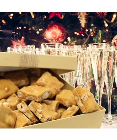 Gourmet Peanut Brittle Gift Box - Handmade Old-Fashioned Candy | Vegan & Kosher | 16 Oz Christmas Stocking Stuffer | Perfect Holiday Gift - Buy Online on GoSupps.com