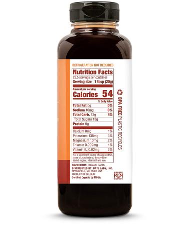 Organic Date Syrup 18oz Squeeze Bottle | Vegan, Paleo, Gluten-free & Kosher | Award-Winning Sugar Substitute with More Nutrition Than Maple Syrup or Honey - Buy Online on GoSupps.com