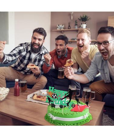 7 Pieces Football Cake Topper Happy Birthday Football Cake Decorations Soccer Cake Topper Decorations for Boys Birthday Decorations Sports Themed Party Decorations Supplies - Buy Online on GoSupps.com