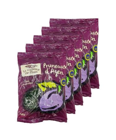 Lot 5x Agen Prunes 33/44 - IGP - 500g bag