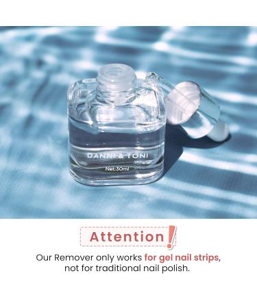 DANNI & TONI 30ml Easy Peel Gel Nail Strips Remover | Professional Nail Sticker Remover for Perfect Nails - Buy Online on GoSupps.com