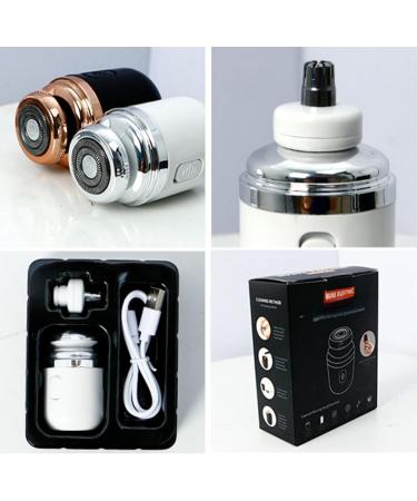 Cohbskj Portable Multifunctional Capsule Shaver Capsule Razor 2 In 1 Capsule Mini Shaver For Men Type-C Charging Beard Razor Washable Men's Electric Shaver (2PCS-B) - Buy Online on GoSupps.com
