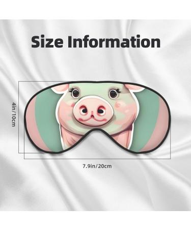 Cute Long Ear Pig Soft Sleep Eye Mask | Breathable Female Eye Patch for Travel & Relaxation - Buy Online on GoSupps.com