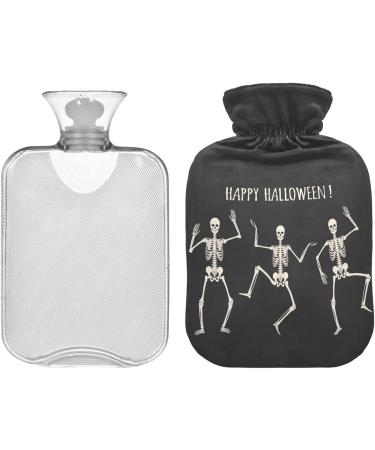 NAANLE Happy Halloween Hot Water Bottle - Transparent Hand/Foot Warmer for Pain Relief & Heat Therapy - 1L - Buy Online on GoSupps.com