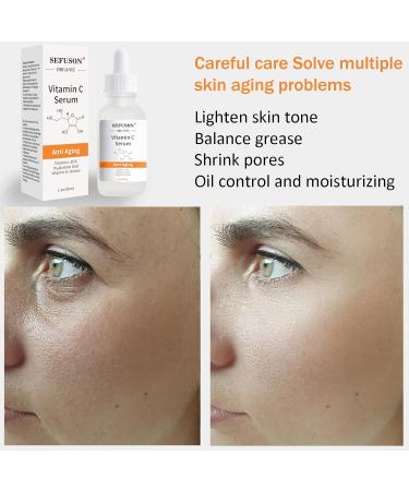Vitamin C Serum Face With Hyaluronic Acid Vitamin E 20% Vitamin C for Anti-wrinkle Dark Circle Restore & Boost Collagen Firming skin - 1Oz - Buy Online on GoSupps.com