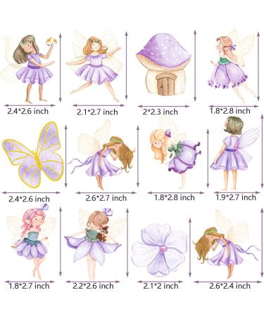 Purple Fairy Party Cupcake Toppers Fairies Party Cupcake Toppers 24Pcs Fairy Garden Party Cake Picks Fairy Tale Birthday Party Decorations for Fairyland Elf Baby Shower Supplies - Buy Online on GoSupps.com