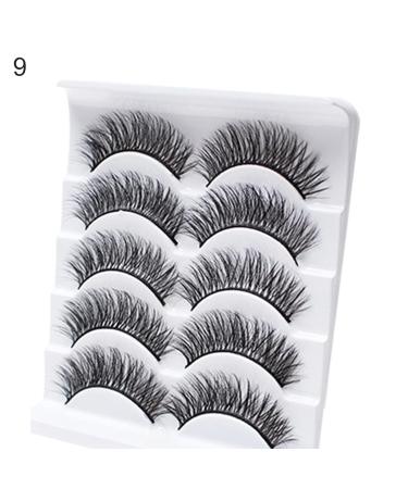 Preliked 5 Pairs Long-Lasting 3D Mink Lashes for Party Makeup - Curling Fake Eyelashes for Comfortable & Glamorous Look - Buy Online on GoSupps.com