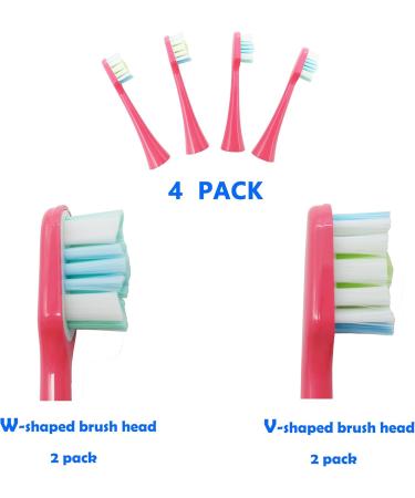 Folding Sonic Electric Toothbrush - Portable Rechargeable Travel Toothbrush with UVLED Sterilization & 4 Brush Heads - Pink - Buy Online on GoSupps.com