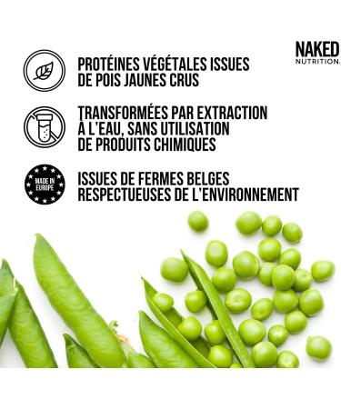 NAKED Pea Isolat de prot ine de pois Prot ine v g tale v g tarienne et v gane. Facile dig rer sans OGM sans lactose sans soja et sans gluten 450 g 15 doses Sans saveur 450g (Paquete de 1) - Buy Online on GoSupps.com