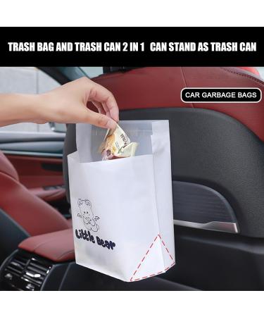 Garbage Bag for Car Adhesive Waterproof Leakproof Garbage Bag | Bear Pattern Trash Bag for Kitchen Bedroom Stand-up Vomit Bag for Camping Travel Azsul - Buy Online on GoSupps.com