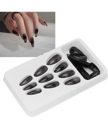 Press On Nails Coffin Press On False Nail Tips Black False Nails Artificial Nails Fake Solid Color Solid Color Fake Nails Ballerina Nail Art Tips Sets - Buy Online on GoSupps.com