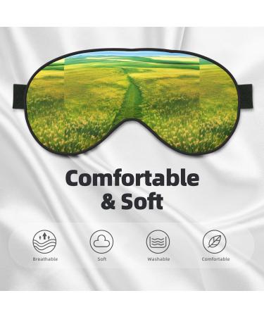 Buy Grassland Paths Unisex Adjustable Blackout Sleep Eye Mask - Perfect for Home Travel Yoga and Office Naps - Buy Online on GoSupps.com