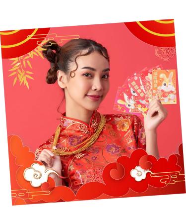 ABOOFAN 270 Pcs Zodiac Rabbit Envelope Chinese Red Envelopes Ceremony Red Packet Chinese New Year Red Envelopes Chinese Style Red Envelope New Year Hong Bao Bunny Purse Paper Money Festive Assorted Colorx5pcs 11.5x8cmx5pcs - Buy Online on GoSupps.com
