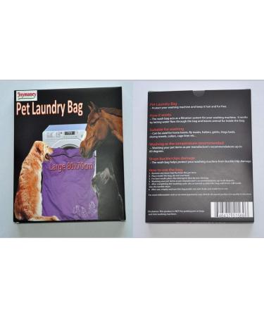 Pet Laundry Bag | Stops Pet Hair Clogs | Jumbo Size Wash Bag with YKK Zip | Ideal for Dogs, Cats, Horses | Purple - Buy Online on GoSupps.com