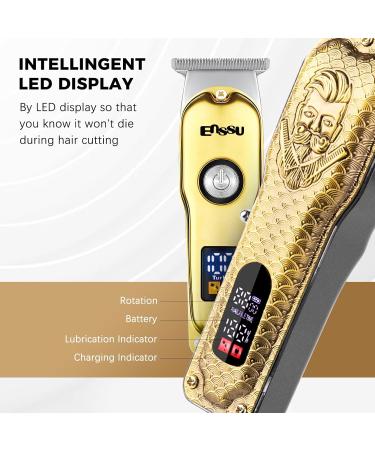 ENSSU Professional Cordless Hair Clippers for Men | LED Display Barber Clippers & Grooming Kit - International Shipping Available - Buy Online on GoSupps.com